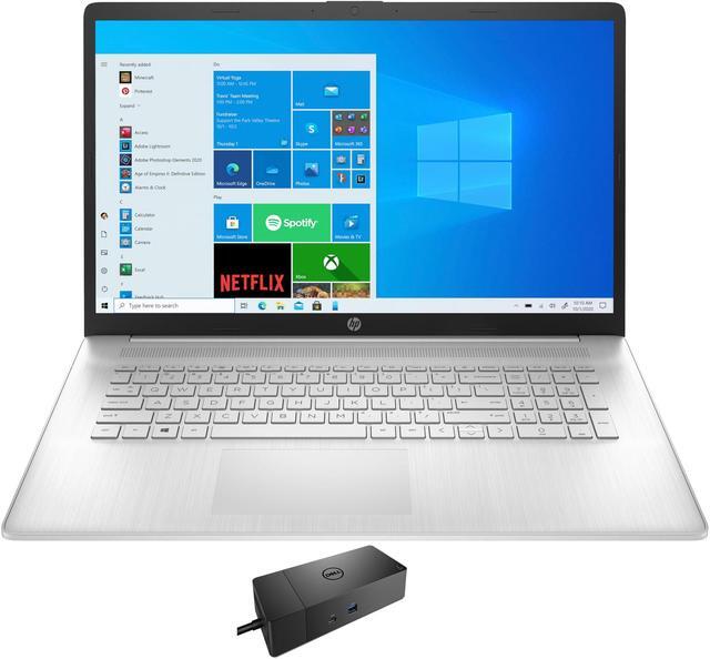 Main image of HP 17t-cn000 Home & Business Laptop (Intel i5-1135G7 4-Core, 17.3" 60Hz Touch HD+ (1600x900), Intel Iris Xe, 16GB RAM, 1TB PCIe SSD, Wifi, HDMI, Webcam, Win 11 Home) with WD19S 180W Dock