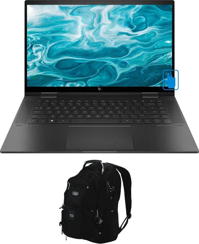 Main image of HP ENVY x360 15 Home & Business 2-in-1 Laptop (AMD Ryzen 7 5825U 8-Core, 15.6" 60Hz Touch Full HD (1920x1080), AMD Radeon, 8GB RAM, 256GB SSD, Win 11 Home) with Travel & Work Backpack