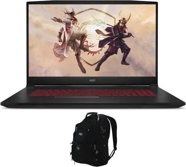 Main image of MSI Katana GF76 12UE-026 Gaming & Entertainment Laptop (Intel i7-12700H 14-Core, 17.3" 144Hz Full HD (1920x1080), NVIDIA GeForce RTX 3060, 16GB RAM, Win 11 Home) with Travel & Work Backpack