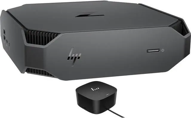 Main image of HP Z2 G5 Mini Workstation School & Business Desktop (Intel i5-10500 6-Core, Intel UHD 630, 8GB RAM, 256GB SSD, Wifi, USB 3.2, HDMI, Bluetooth, Display Port, Win 10 Pro) with 120W G4 Dock