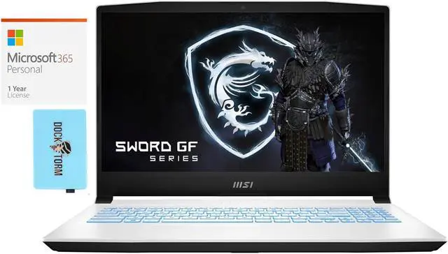 Main image of MSI Sword 15  Gaming & Entertainment Laptop (Intel i7-12650H 10-Core, 15.6" 144Hz Full HD (1920x1080), GeForce RTX 3070 Ti, 16GB RAM, 1TB SSD, Win 11 Home) with Microsoft 365 Personal , Hub