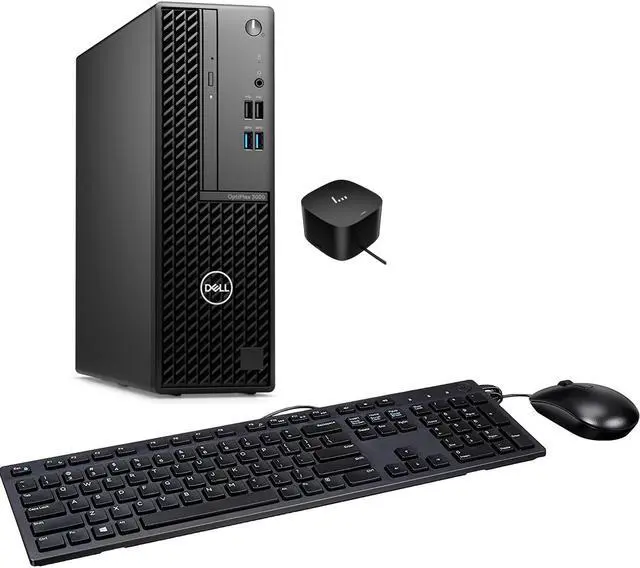 Main image of Dell OptiPlex 3000 Home & Business Mini Desktop (Intel i5-12500 6-Core, Intel UHD 770, 8GB RAM, 256GB SSD, Wifi, USB 3.2, HDMI, Bluetooth, Display Port, Win 10 Pro) with 120W G4 Dock