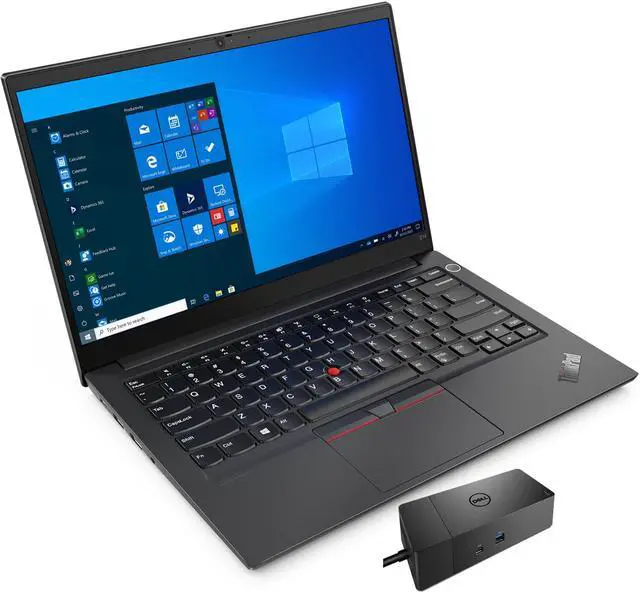 Main image of Lenovo ThinkPad E14 Gen 3 Home & Business Laptop (AMD Ryzen 7 5700U 8-Core, 14.0" 60Hz Full HD (1920x1080), AMD Radeon, 16GB RAM, 256GB SSD, Wifi, USB 3.2, HDMI, Win 10 Pro) with WD19S 180W Dock