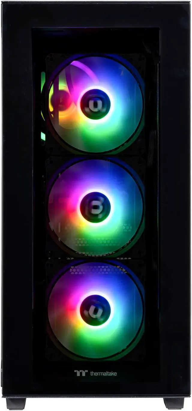Alt view image 7 of 7 - Velztorm Black Gladio Custom Built Gaming Desktop PC (AMD Ryzen 9 5900X, GeForce RTX 5070, 32GB DDR4, 2TB PCIe SSD + 2TB HDD, 120mm AIO, 750W PSU, RJ-45, 1 Display Port, HDMI, Win 11 Pro)