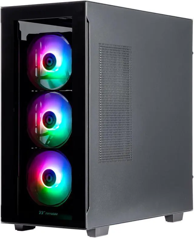 Alt view image 5 of 7 - Velztorm Black Gladio Custom Built Gaming Desktop PC (AMD Ryzen 9 5900X, GeForce RTX 5070, 32GB DDR4, 2TB PCIe SSD + 2TB HDD, 120mm AIO, 750W PSU, RJ-45, 1 Display Port, HDMI, Win 11 Pro)