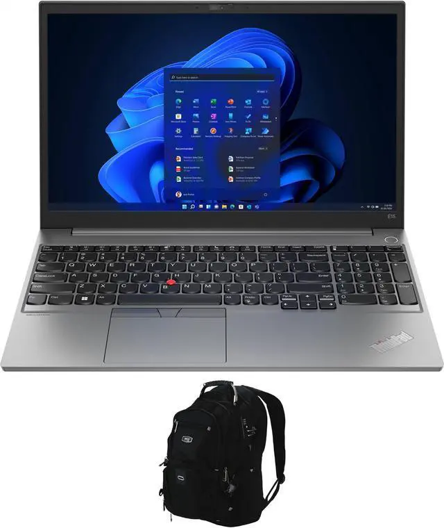 Main image of Lenovo ThinkPad E15 Gen 4 Home & Business Laptop (AMD Ryzen 5 5625U 6-Core, 15.6" 60Hz Full HD (1920x1080), AMD Radeon, 8GB RAM, 256GB SSD, Wifi, Win 10 Pro) with Travel & Work Backpack