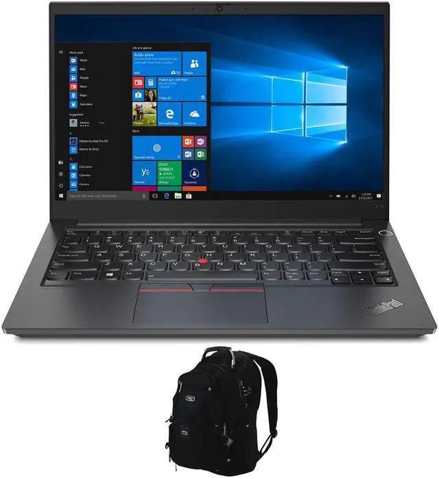 Main image of Lenovo ThinkPad E14 Gen 3 Home & Business Laptop (AMD Ryzen 7 5700U 8-Core, 14.0" 60Hz Full HD (1920x1080), AMD Radeon, 8GB RAM, 256GB SSD, Wifi, Win 10 Pro) with Travel & Work Backpack