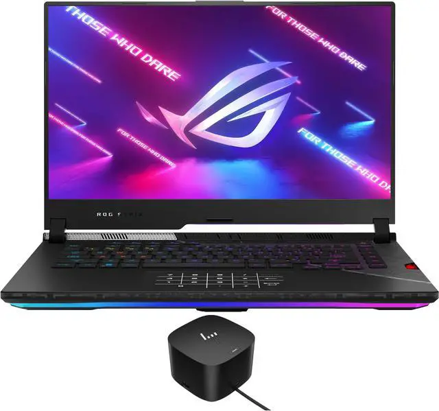 Main image of ASUS ROG Strix SCAR 15 Gaming & Entertainment Laptop (Intel i9-12900H 14-Core, 15.6" 240Hz 2K Quad HD (2560x1440), GeForce RTX 3080 Ti, 32GB DDR5 4800MHz RAM, Win 11 Pro) with 120W G4 Dock