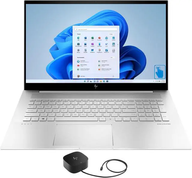 Main image of HP ENVY Laptop 17 Home & Business Laptop (Intel i7-1255U 10-Core, 17.3" 60Hz Touch Full HD (1920x1080), Intel Iris Xe, 32GB RAM, 512GB PCIe SSD, Backlit KB, Wifi, HDMI, Webcam, Win 11 Home)