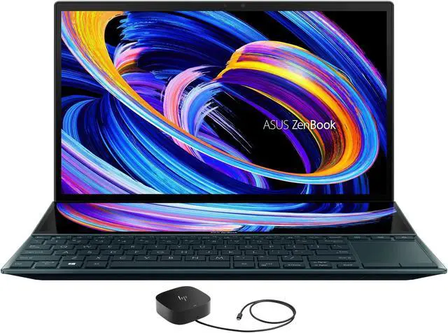 Main image of ASUS ZenBook Duo 14 School & Business Laptop (Intel i7-1195G7 4-Core, 14.0" 60Hz Touch Full HD (1920x1080), Intel Iris Xe, 8GB RAM, 512GB PCIe SSD, Backlit KB, Wifi, USB 3.2, HDMI, Win 10 Pro)