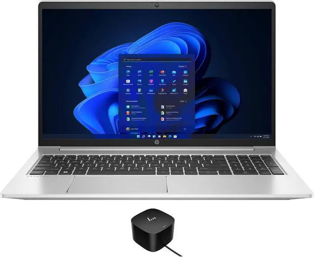 Main image of HP ProBook 450 G9  Home & Business Laptop (Intel i5-1235U 10-Core, 15.6" 60Hz Full HD (1920x1080), Intel UHD, 8GB RAM, 256GB SSD, Backlit KB, Wifi, USB 3.2, HDMI, Win 10 Pro) with 120W G4 Dock