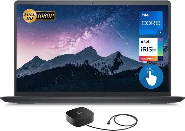 Main image of Dell Inspiron 15 i3520 Home & Business Laptop (Intel i7-1255U 10-Core, 15.6" 60Hz Touch Full HD (1920x1080), Intel Iris Xe, 16GB RAM, 1TB  HDD, Wifi, USB 3.2, HDMI, Webcam, Bluetooth, Win 11 Home)