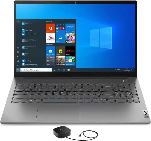 Main image of Lenovo ThinkBook 15 G3 ACL Home & Business Laptop (AMD Ryzen 5 5500U 6-Core, 15.6" 60Hz Full HD (1920x1080), AMD Radeon, 8GB RAM, 512GB m.2 SATA SSD, Backlit KB, Wifi, USB 3.2, HDMI, Win 10 Pro)