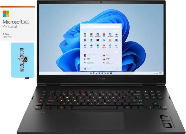 Main image of HP OMEN 17t-cm200 Gaming & Entertainment Laptop (Intel i9-13900HX 24-Core, 17.3" 240Hz 2K Quad HD (2560x1440), NVIDIA GeForce RTX 4090, Win 11 Home) with Microsoft 365 Personal , Dockztorm Hub
