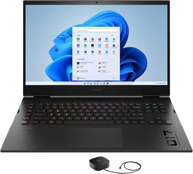 Main image of HP OMEN 17t-cm200 Gaming & Entertainment Laptop (Intel i9-13900HX 24-Core, 17.3" 240Hz 2K Quad HD (2560x1440), NVIDIA GeForce RTX 4090, 16GB DDR5 5600MHz RAM, 512GB SSD, Backlit KB, Win 11 Home)