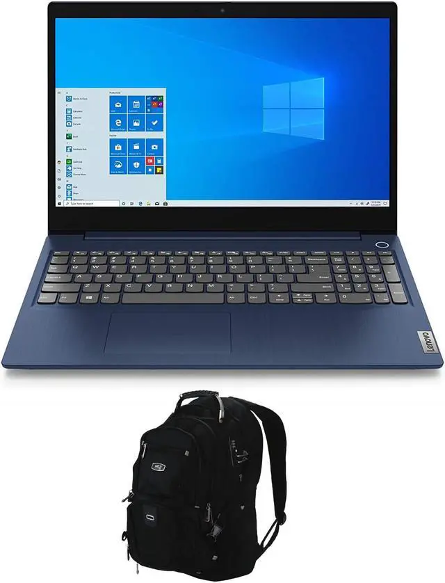 Main image of Lenovo IdeaPad 3 Home & Business Laptop (AMD Ryzen 7 5700U 8-Core, 15.6" 60Hz Full HD (1920x1080), AMD Radeon, 20GB RAM, 256GB PCIe SSD, Backlit KB, Wifi, USB 3.2, HDMI, Win 11 Pro) with Backpack