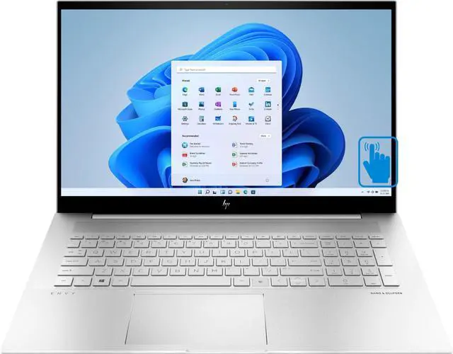 Main image of HP Envy 17-ch2747nr 4THU Home & Business Laptop (Intel i7-1255U 10-Core, 17.3" 60Hz Touch Full HD (1920x1080), Intel Iris Xe, 64GB RAM, 2TB m.2 SATA SSD, Backlit KB, Wifi, USB 3.2, Win 11 Home)