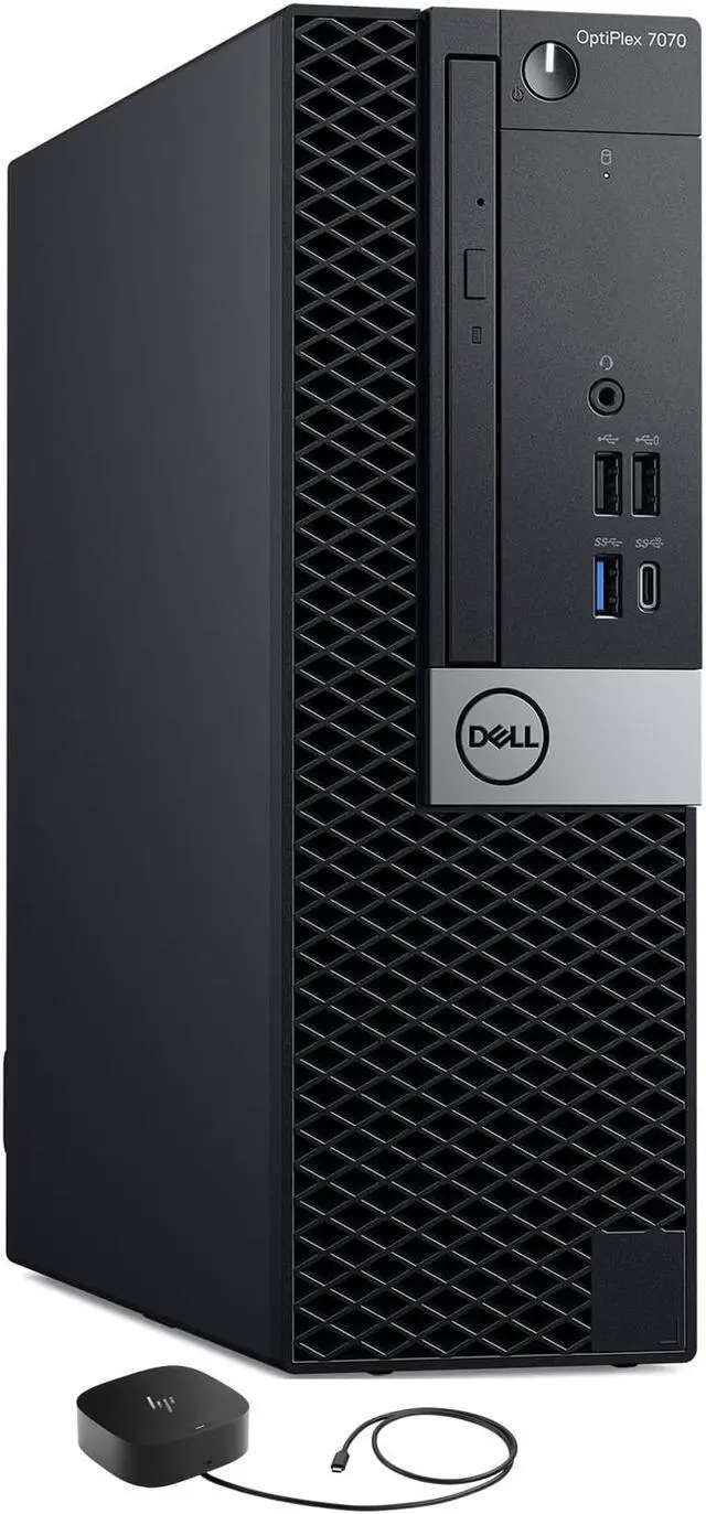 Main image of Dell OptiPlex 7070 SFF Home & Business Mini Desktop (Intel i7-9700 8-Core, Intel UHD 630, 16GB RAM, 2TB SATA SSD, USB 3.2, HDMI, Display Port, Optical Drive, Win 11 Pro)