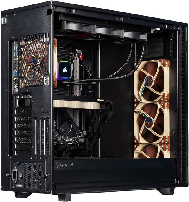 Alt view image 4 of 7 - Velztorm Crux II Workstation Desktop PC (AMD Ryzen Threadripper 5965WX 24-Core, NVIDIA Quadro RTX A5500 24GB, 64GB RAM, 8TB PCIe SSD + 6TB HDD (3.5), Wifi, USB 3.2, Bluetooth, Win 10 Home)