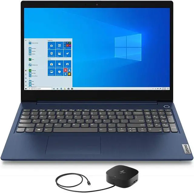 Main image of Lenovo IdeaPad 3 Home & Business Laptop (AMD Ryzen 7 5700U 8-Core, 15.6" 60Hz Full HD (1920x1080), AMD Radeon, 12GB RAM, 2TB PCIe SSD, Backlit KB, Wifi, USB 3.2, Win 11 Pro) with G2 Universal Dock