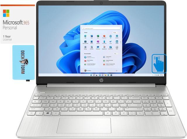 Main image of HP 15t-dy500-15TDY Home & Business Laptop (Intel i7-1260P 12-Core, 15.6" 60Hz Touch Full HD (1920x1080), Intel Iris Xe, 64GB RAM, Win 10 Pro) with Microsoft 365 Personal , Dockztorm Hub