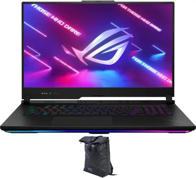Main image of ASUS  ROG Strix G17 GS713 Gaming & Entertainment Laptop (AMD Ryzen 9 7945HX 16-Core, 17.3" 240Hz 2K Quad HD (2560x1440), GeForce RTX 4060, 32GB DDR5 4800MHz RAM, Win 11 Pro) with Voyager Backpack