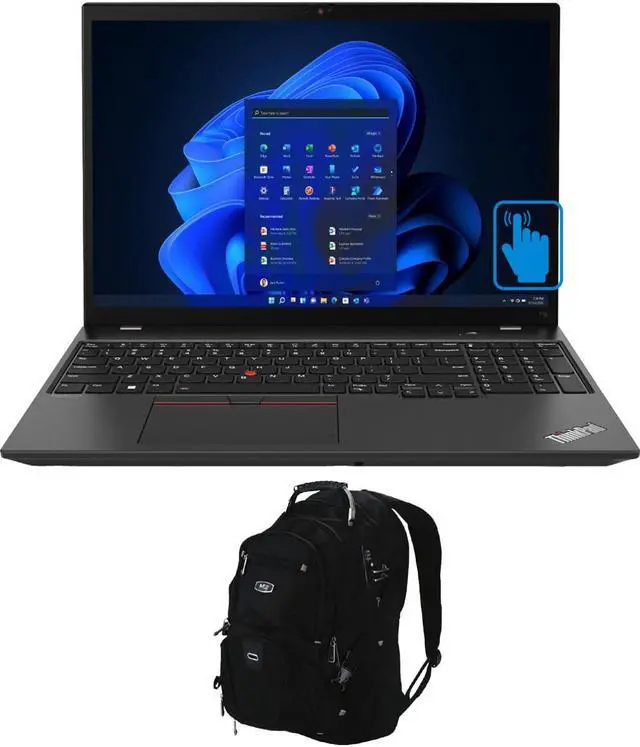 Main image of Lenovo ThinkPad T16 Gen 1 Home & Business Laptop (Intel i7-1270P 12-Core, 16.0" 60Hz Touch Wide UXGA (1920x1200), Intel Iris Xe, 16GB RAM, 512GB SSD, Backlit KB, Wifi, Win 10 Pro) with Backpack