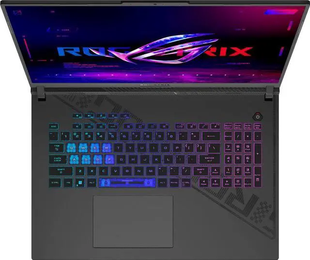 Alt view image 4 of 7 - ASUS ROG Strix G18 18" 240Hz WQXGA IPS Gaming Laptop (Intel i9-13980HX 24-Core, GeForce RTX 4080 12GB, 16GB DDR5 4800MHz, 2x512GB PCIe SSD RAID 0  (1TB), RGB KYB, WiFi 6E, Win11Pro)