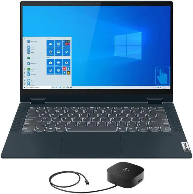 Main image of Lenovo IdeaPad Flex 5 14ALC05 Home & Business Laptop (AMD Ryzen 7 5700U 8-Core, 14.0" 60Hz Touch Full HD (1920x1080), AMD Radeon, 16GB RAM, 512GB PCIe SSD, Win 11 Pro) with G2 Universal Dock
