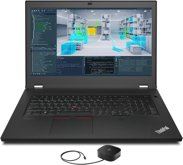 Main image of Lenovo ThinkPad P17 Gen 2 Workstation Laptop (Intel i7-11800H 8-Core, 17.3" 60Hz 4K Ultra HD (3840x2160), NVIDIA RTX A2000, 16GB RAM, 2x512GB PCIe SSD RAID 0  (1TB), Win 10 Pro) with G2 Universal Dock