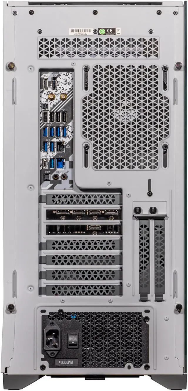 Alt view image 7 of 7 - Velztorm White Aciex 3D Gaming Desktop PC (AMD Ryzen 7 7800X3D, Radeon RX 6900 XT 16GB, 32GB DDR5, 1TB PCIe SSD + 1TB HDD, 360mm AIO, RGB Fans, 1000W PSU, WiFi 6, Win11Home) VELZ0078
