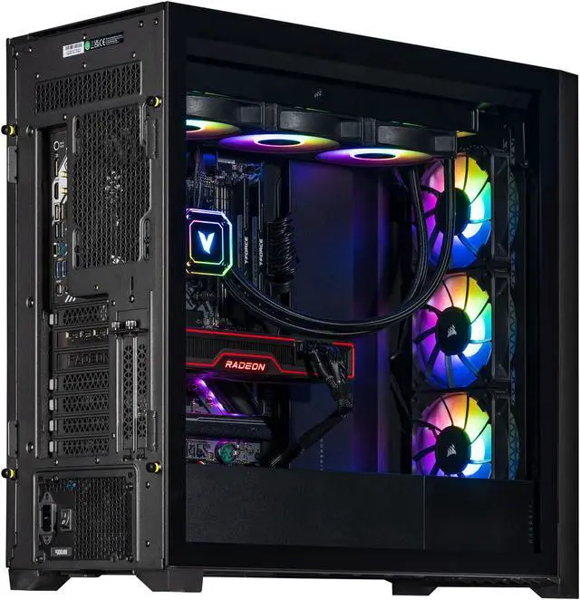 Alt view image 4 of 7 - Velztorm Aciex 3D Custom Built Gaming Desktop PC (AMD Ryzen 7 7800X3D, Radeon RX 9070 XT, 32GB DDR5, 2TB PCIe SSD, 360mm AIO, 1000W PSU, WiFi 6E, Bluetooth 5.2, RJ-45, 1 Display Port, Win 11 Home)