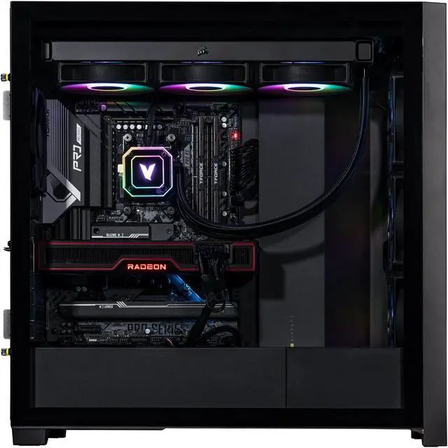 Alt view image 3 of 7 - Velztorm Aciex 3D Custom Built Gaming Desktop PC (AMD Ryzen 7 7800X3D, Radeon RX 9070 XT, 32GB DDR5, 2TB PCIe SSD, 360mm AIO, 1000W PSU, WiFi 6E, Bluetooth 5.2, RJ-45, 1 Display Port, Win 11 Home)