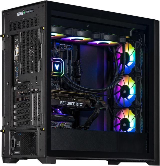 Alt view image 4 of 7 - Velztorm Aciex 3D Gaming Desktop PC (AMD Ryzen 7 7800X3D, GeForce RTX 3070 8GB, 64GB DDR5, 1TB PCIe SSD, 360mm AIO, RGB Fans, 1000W PSU, WiFi 6, Win10Pro) VELZ0077