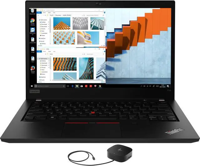Main image of Lenovo ThinkPad T14 Home & Business Laptop (Intel i5-1135G7 4-Core, 14.0" 60Hz Full HD (1920x1080), Intel Iris Xe, 24GB RAM, 1TB PCIe SSD, Backlit KB, Wifi, Win 10 Pro) with G2 Universal Dock
