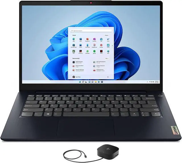 Main image of Lenovo IdeaPad 3 14ALC6 Home & Business Laptop (AMD Ryzen 5 5500U 6-Core, 14.0" 60Hz Full HD (1920x1080), AMD Radeon, 8GB RAM, 256GB SSD, Wifi, USB 3.2, HDMI, Win 11 Home) with G2 Universal Dock