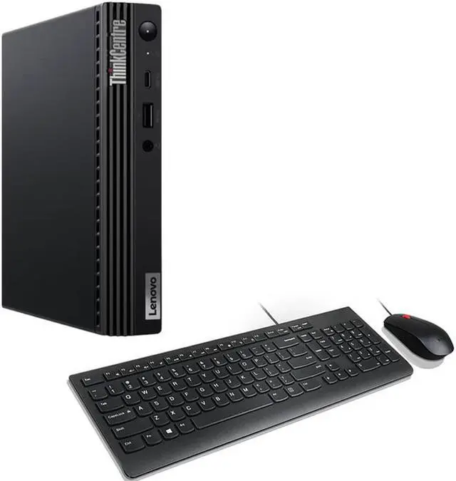 Alt view image 6 of 6 - Lenovo ThinkCentre M60e Home & Business Mini Desktop (Intel i5-1035G1 4-Core, Intel UHD, 16GB RAM, 4TB SATA SSD, Wifi, USB 3.2, HDMI, Bluetooth, Display Port, Win 10 Pro)