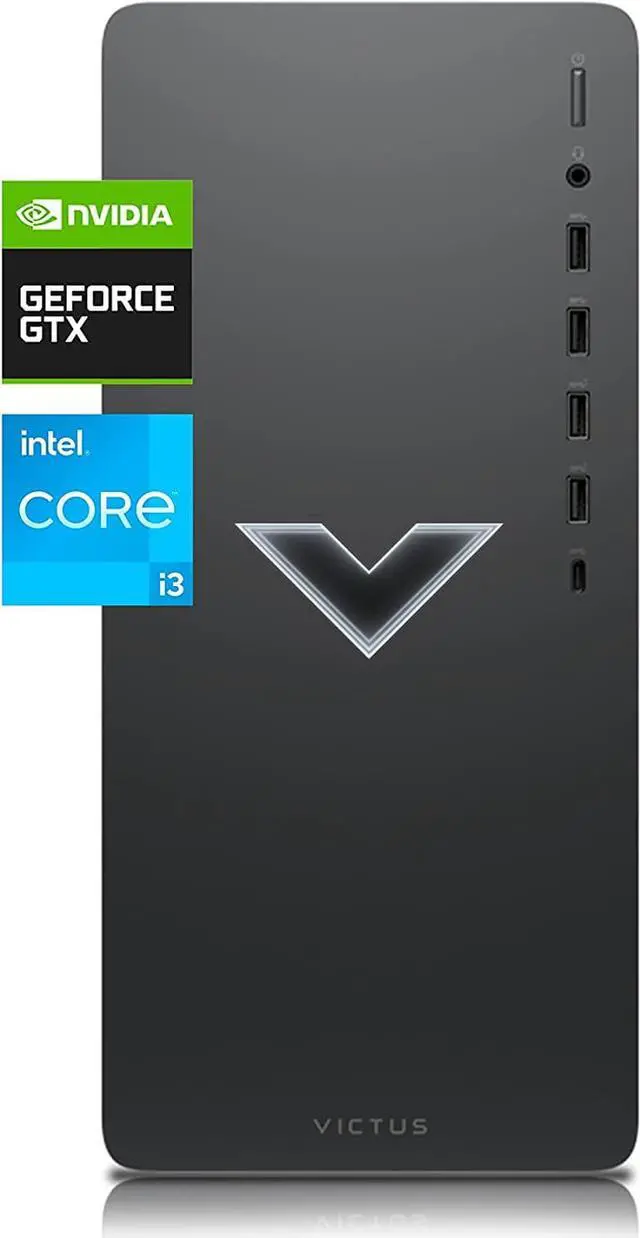 Alt view image 5 of 5 - HP Victus Gaming Desktop PC (Intel i3-12100F 4-Core 3.30GHz, GeForce GTX 1650 4GB GDDR5, 16GB RAM, 2TB PCIe SSD, WiFi 6, Bluetooth 5.2, RJ-45, Win 11 Home)
