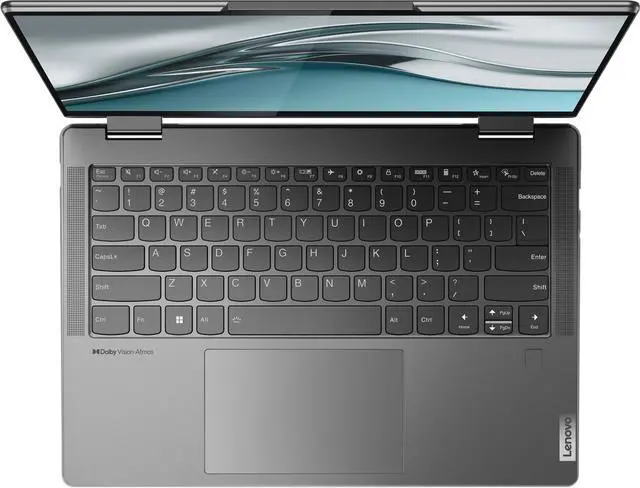 Alt view image 3 of 7 - Lenovo Yoga 7i 82QE00 Gaming & Business 2-in-1 Laptop (Intel i5-1235U 10-Core, 14.0" 60Hz Touch 2240x1400, Intel Iris Xe, 8GB LPDDR5 4800MHz RAM, 512GB SSD, Backlit KB, Win 11 Home) Refurbished