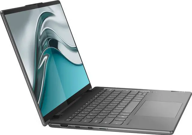 Alt view image 2 of 7 - Lenovo Yoga 7i 82QE00 Gaming & Business 2-in-1 Laptop (Intel i5-1235U 10-Core, 14.0" 60Hz Touch 2240x1400, Intel Iris Xe, 8GB LPDDR5 4800MHz RAM, 512GB SSD, Backlit KB, Win 11 Home) Refurbished