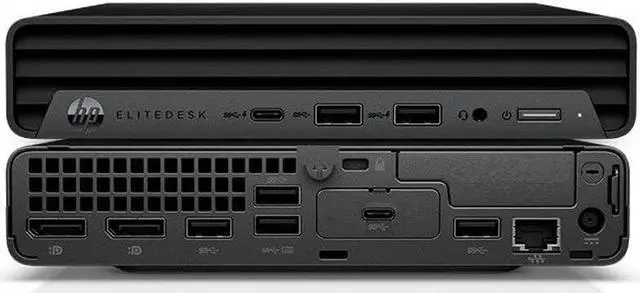 Alt view image 2 of 6 - 2023 HP Elitedesk 800 G6 Business Mini Desktop (Intel i7-10700T  8-Core, Intel UHD 630, 32GB RAM, 512GB PCIe SSD, WiFi 6, USB 3.2, USB 3.1, Bluetooth 5.1, RJ-45, Display Port, Win 11 Pro)