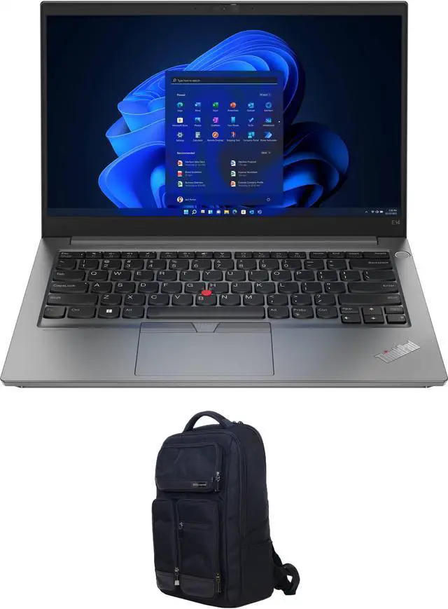 Main image of Lenovo ThinkPad E14 Gen 4 Home & Business Laptop (AMD Ryzen 5 5625U 6-Core, 14.0" 60Hz Full HD (1920x1080), AMD Radeon, 8GB RAM, 256GB PCIe SSD, Wifi, USB 3.2, Win 11 Pro) with Atlas Backpack