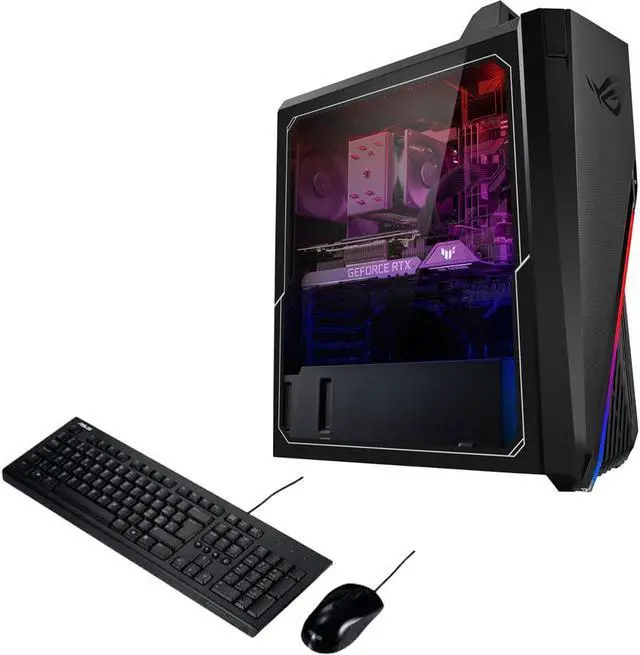 Alt view image 4 of 5 - ASUS ROG Strix G15 Gaming Desktop PC 12th Gen (12-Core Intel i7-12700KF upto 5 GHz, GeForce RTX 3080 10GB, 32GB RAM, 2x4TB PCIe SSD (8TB), Wifi, USB 3.2, HDMI, Bluetooth, Display Port, Win 11 Pro)