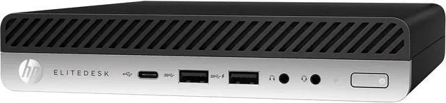 Alt view image 3 of 4 - HP EliteDesk 800 G4 4CR66 Home & Business Mini Desktop (Intel i5-8500T 6-Core, Intel UHD 630, 32GB RAM, 2x1TB PCIe SSD (2TB), Wifi, Bluetooth, Display Port, Win 10 Pro) with G5 Essential Dock