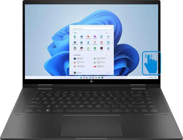 Main image of HP Envy x360  2-in-1 Laptop 15.6" Touchscreen FHD OLED Display (AMD Ryzen 7 5825U 8-Core, AMD Radeon, 32GB RAM, 512GB PCIe SSD, Backlit KYB, WiFi 6, SDXC Reader, Win 11 Pro)