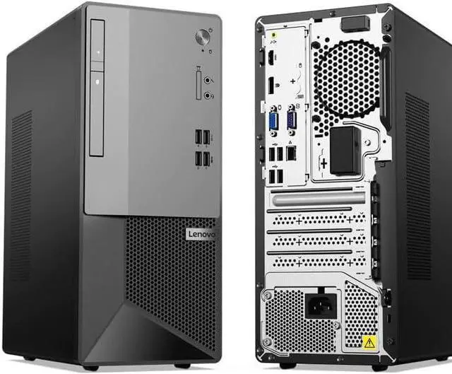 Alt view image 5 of 6 - Lenovo V50t G2 Home & Business Desktop (Intel i3-10100 4-Core, 4GB RAM, 1TB HDD, Intel UHD 630, HDMI, USB 3.2, Display Port, SD Card, Optical Drive, Black, No OS) Refurbished