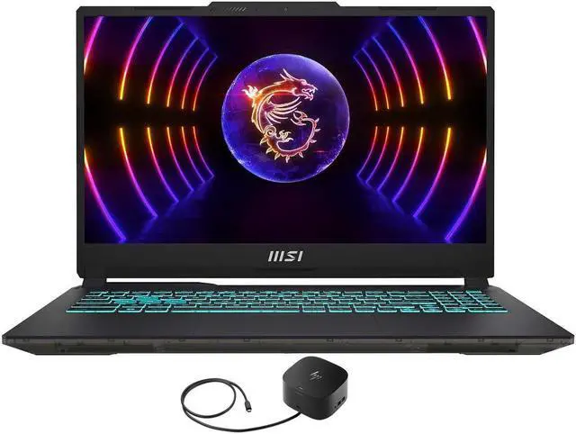 Main image of MSI Cyborg 15 A12VF Gaming & Entertainment Laptop (Intel i7-12650H 10-Core, 15.6" 144Hz Full HD (1920x1080), GeForce RTX 4060, 16GB DDR5 4800MHz RAM, Win 11 Home) with G2 Universal Dock
