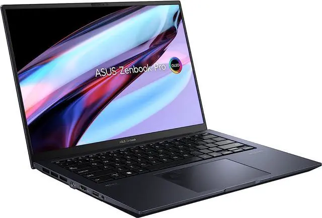 Alt view image 2 of 7 - ASUS Zenbook Pro 14 Home & Entertainment Laptop (Intel i9-13900H 14-Core, 14.0" 120Hz Touch 2.8K (2880x1800), GeForce RTX 4060, 48GB DDR5 4800MHz RAM, Win 11 Home) with WD19S 180W Dock