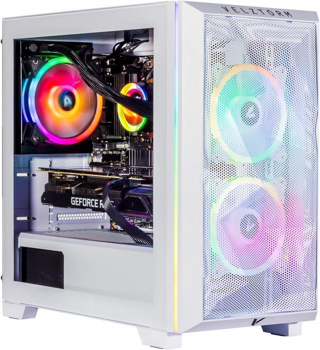 Velztorm White Mini Pilum Gaming Desktop PC (AMD Ryzen 7 5700X 3.40Ghz,  GeForce RTX 4060