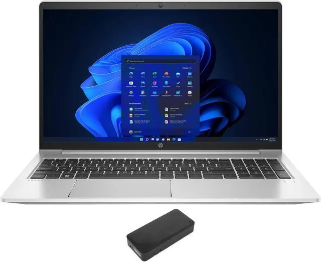 Main image of HP Probook 455 G9 Home & Business Laptop (AMD Ryzen 5 5625U 6-Core, 15.6" 60Hz Full HD (1920x1080), AMD Radeon, 16GB RAM, 2TB PCIe SSD, Backlit KB, Wifi, USB 3.2, HDMI, Win 11 Pro) with DV4K Dock